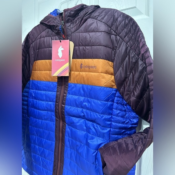 Cotopaxi Men’s Large Capa Insulated Hooded Jacket Wine Blue Violet NWT Puff - Picture 3 of 10